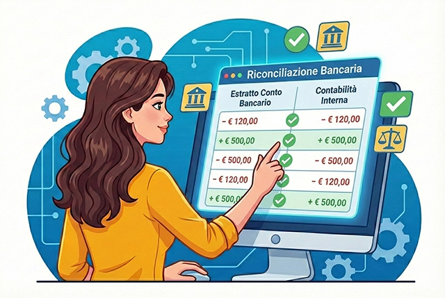 Schermata Riconciliazione Bancaria