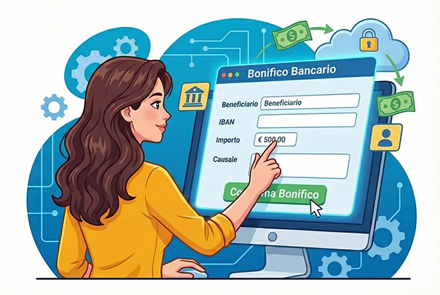 Schermata Bonifici e RiBA